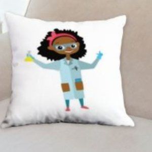 Smart Sarah Pillow 12 x 12 - Decorative Reading Pillow